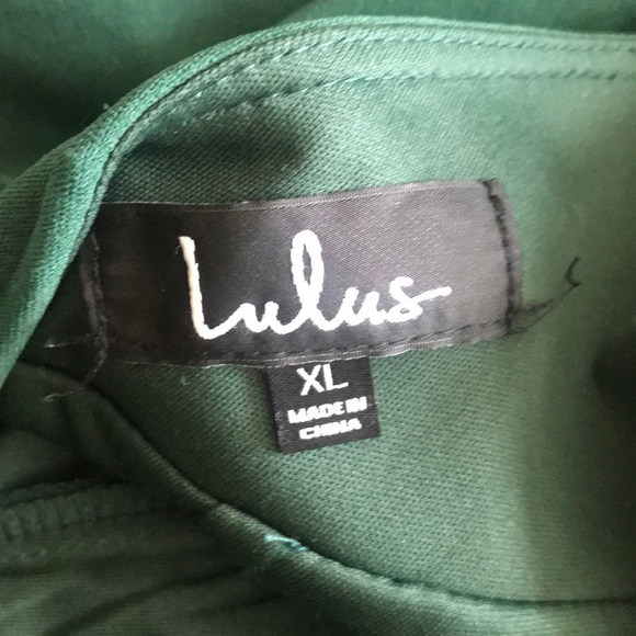 Lulus Green lace party evening gown - Picture 7 of 8